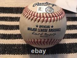 2021 ALCS Game #2 game used ball (Jake Odorizzi Alex Verdugo) Red Sox Astros