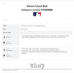 2021 Max Scherzer Game Used Postseason 7th Career Batting K Strike Out Baseball