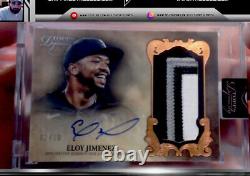 2021 Topps Dynasty ELOY JIMENEZ Game Used Patch Auto Encased White Sox 02/10