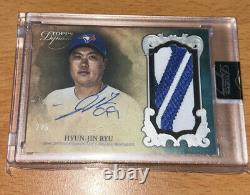 2021 Topps Dynasty Silver Autograph Auto Game Used Patch #HJR5 Hyun-Jin Ryu 2/5