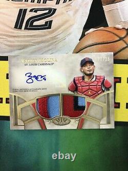 2021 Topps Tier One Yadier Molina Dual Patch Auto /25 Game Used Autograph Cards