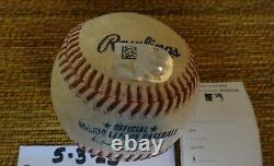 2022 ALCS Game #1 Game Used Ball Anthony Rizzo (Verlander P/S Career K Game)