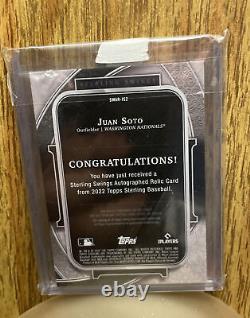 2022 TOPPS STERLING Juan Soto AUTO AUTOGRAPH game used patch /25