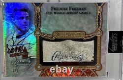 2022 Topps Dynasty Freddie Freeman Game-Used World Series Baseball & Auto # 4/5