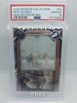 2022 Topps Museum Pete Alonso Game Used Base Relic /10 PSA POP 1