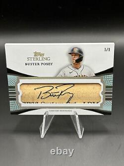 2023 Topps Sterling 1/1 Buster Posey Bat Relic Auto Game Used Giants
