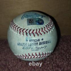 21 NLCS AUSTIN RILEY & OZZIE ALBIES Game Used Ball 10/20/21? Gm 4 (Braves Win)