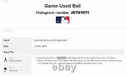 6/5/2019 Nolan Arenado Sacrifice Fly RBI Game used ball