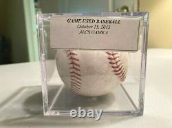 ALCS Game Used Baseball Oct. 15, 2013 Boston Red Sox & Detroit Tigers-Game 3