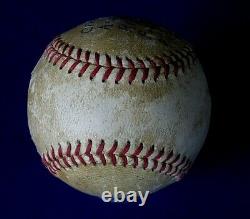 APRIL 4, 1959 OPENING DAY GAME USED BASEBALL PITCHER DON HOAK Reds 4 Pirates 1