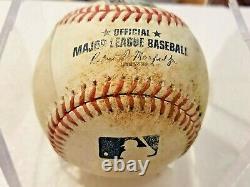 AUSTIN RILEY 10th career hit GAME USED baseball 5/21/19 MLB Authenticated rookie