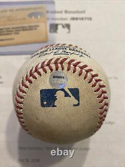 Aaron Judge Gary Sanchez Tyler Austin Signed Game Used NY Yankees Baseball