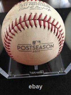 Aaron Judge MLB Game Used Post Season Baseball 10/9/2017 Yankees vs Indians
