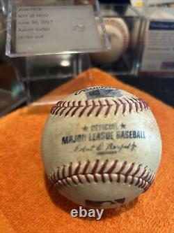Aaron Judge Yankees Houston Astros Game Used Strike Out Baseball 6/30/2017 K