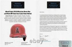Albert Pujols Game Used Angels Batting Helmet Matched To 33 Game, Records (Rare)