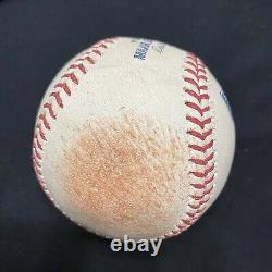 Albert Pujols Game Used Career Hit #3,067 Single Rays Logo Baseball MLB Holo