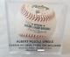 Albert Pujols Ties Ted Williams In Hits! Game Used Single Baseball Mlb Auth'd