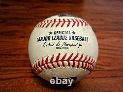Alec Asher Phillies Game Used STRIKEOUT Baseball 8/30/2015 MLB DEBUT Padres K #3