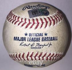 Alex Bregman 1st Home Run Game Used Baseball MLB COA Houston Astros