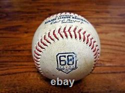 Alex Bregman Astros Game Used HIT BY PITCH Baseball 9/10/2022 60th Logo HBP #42