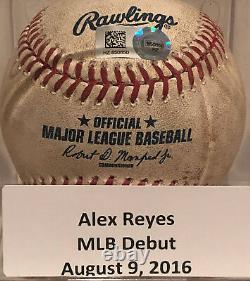 Alex Reyes MLB Debut Game Used Baseball St. Louis Cardinals MLB Hologram