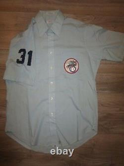 American League AL MLB #31 UMPIRE Game Used Worn Hathaway Baseball Jersey