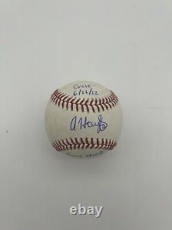 Austin Hays Signed Game Used Ball From 6-22 Cycle Game Orioles Beckett /mlb Aut