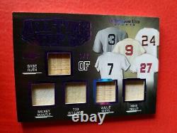 BABE RUTH Mickey Mantle TED WILLIAMS WILLIE MAYS MIKE TROUT JERSEY BAT CARD #2/7