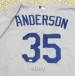 BRETT ANDERSON size 48 #35 2016 LOS ANGELES DODGERS GAME USED JERSEY ISSUED MLB