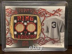 Babe Ruth 2022 Leaf In The Game Used Sports Ring Leaders GU Bat Relics 12/15