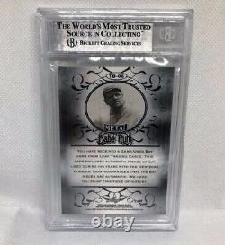 Babe Ruth Baseball Card Game Used Bats BGS 9 Mint POP 1/1 Gold New York Yankees
