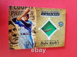 Babe Ruth Game Used Bat Card 2009 Movie Posters Pride Of The Yankees New York