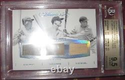 Babe Ruth / Lou Gehrig / Bob Meusel Panini Flawless 9.5 Bgs Game Used Jersey/bat