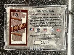 Babe Ruth x Lou Gehrig LumberJacks Combos Authentic Game-Used Jersey & Bat 2/5