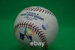 Bernie Williams autographed Game Used Baseball from his 2,200th Career Hit Game