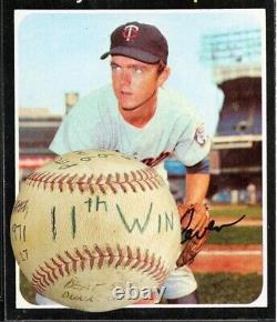 Bert Blyleven Game Used Baseball 11th Win August 27, 1971 (Career Win #21)