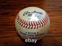 Bobby Dalbec Red Sox Game Used DOUBLE Baseball 8/1/2022 v Astros SPACE CITY Logo