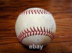 Bobby Witt Royals Game Used STRIKE OUT Baseball 7/5/2022 Astros 60 Logo Injury