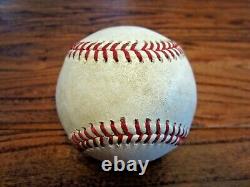 Bryce Harper ROOKIE Nationals Game Used STRIKEOUT Baseball 8/7/2012 Astros Logo