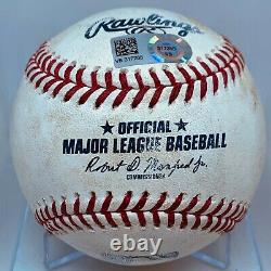 CLAYTON KERSHAW 1st PITCH FINAL 2020 WIN MLB GAME USED BASEBALL DODGERS RARE