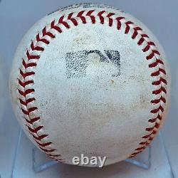 CLAYTON KERSHAW 1st PITCH FINAL 2020 WIN MLB GAME USED BASEBALL DODGERS RARE