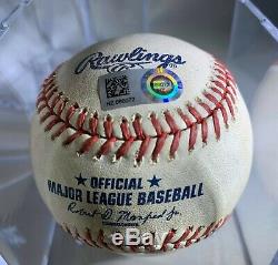 CLAYTON KERSHAW Game Used SIGNED Baseball Dodgers 9/8/15 MLB PSA Authentication