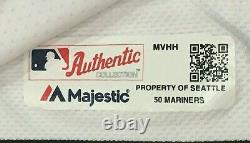 CRUZ size 50 #23 2017 Seattle Mariners game used jersey home white 50th MLB HOLO