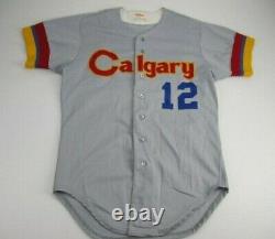 Calgary Cannons Wilson player game used baseball jersey Mariners Affiliate