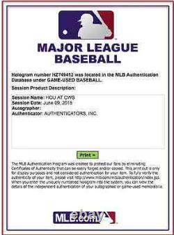 Carlos Correa HOU AUTOGRAPHED GAME USED MLB Baseball 1st HR/1st SB Game PSA/DNA