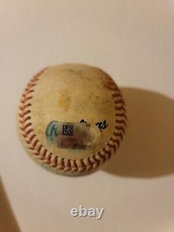 Cedric Mullins Groundout Game Used Baseball Orioles @ Astros C Javier 8/26/22