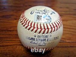 Chad Pinder A's Game Used RBI DOUBLE Baseball 10/2/2021 Hit #302 vs Astros Olson