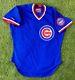 Chicago Cubs Game Worn Used Dick Pole Steve Trout 1987-1988 Mlb Baseball Jersey
