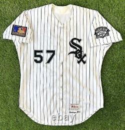 Chicago White Sox Game Worn MLB Baseball Jersey Vintage 1994 125th Patch Wilson