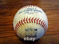 Chris Johnson Astros Game Used DOUBLE Baseball 4/7/2012 Hit #203 50th Logo RARE